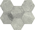 ITALON / ИТАЛОН CHARME EXTRA Silver Mosaico Hexagon Патинированный